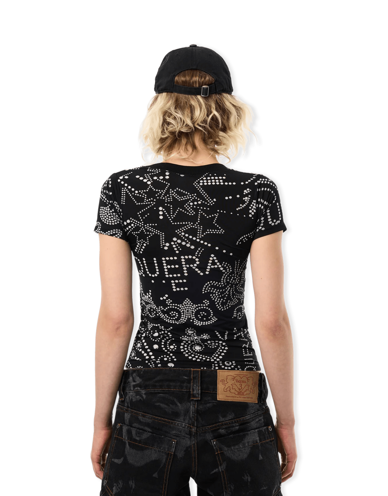 VAQUERA Rhinestuds T-Shirt Knit | Rezet Store