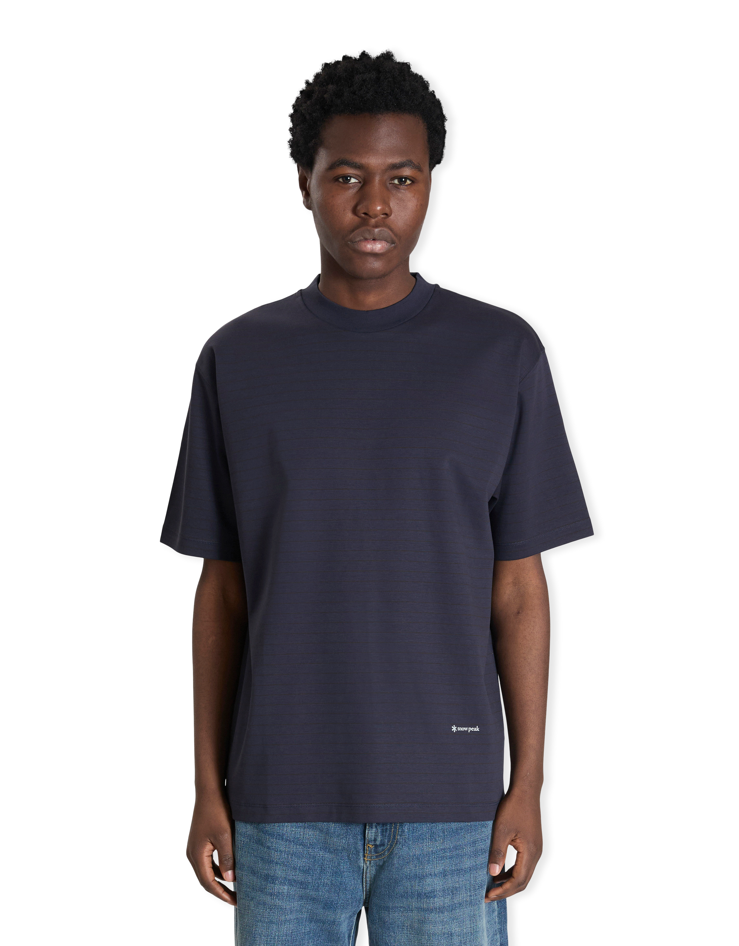 Organic Cotton Mercerized Border T-Shirt