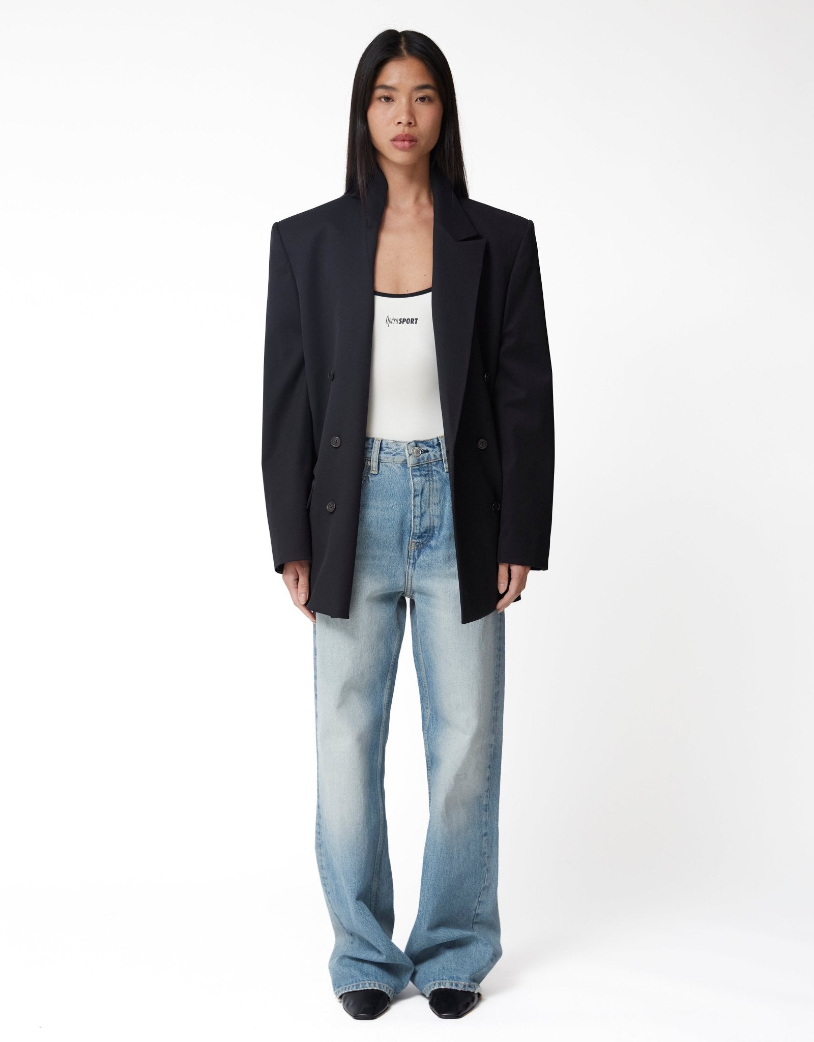 Amomento Double Breasted Wool Jacket - Rezetstore