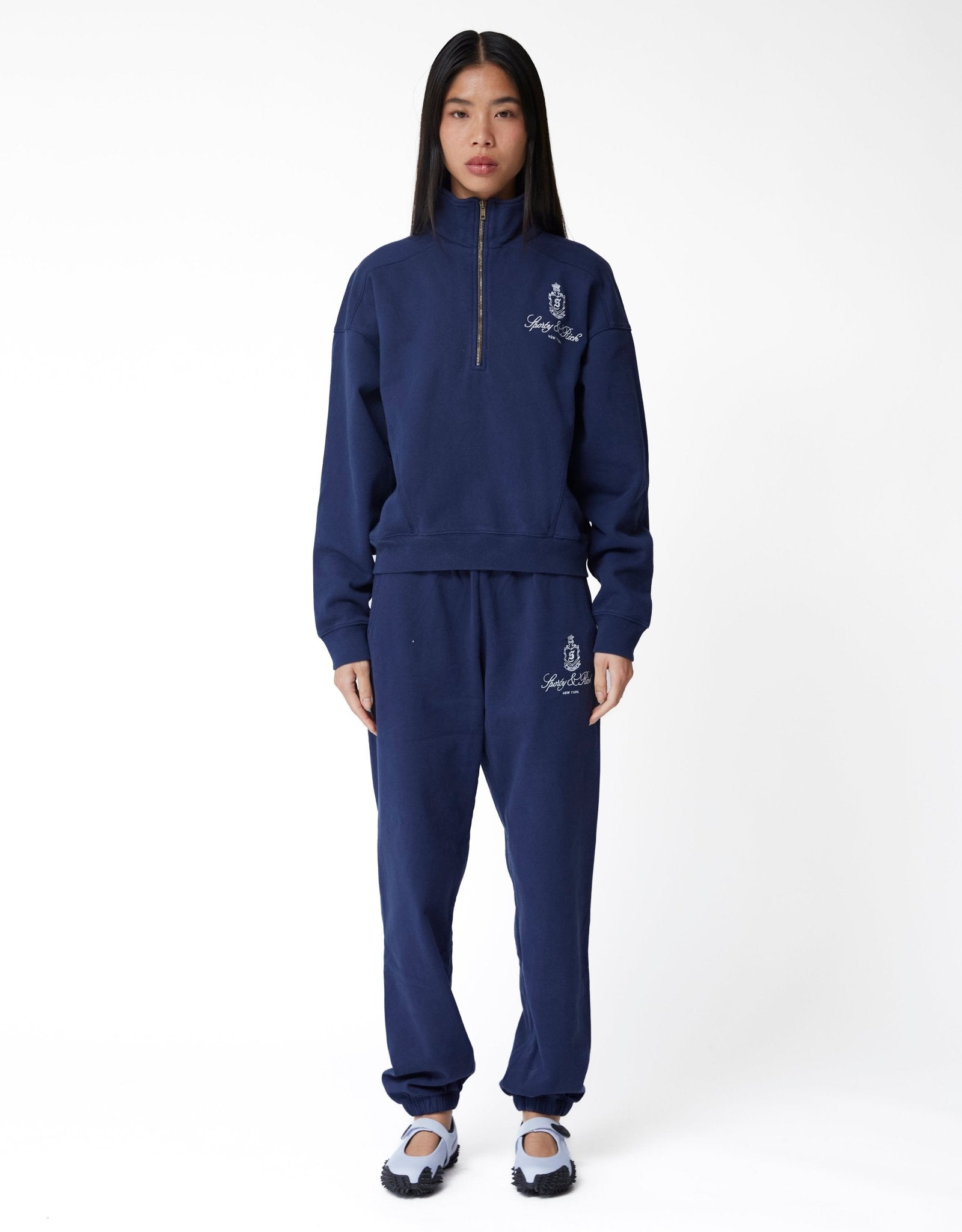 Sporty & Rich Vendome Embroidered Sweatpant - Rezetstore