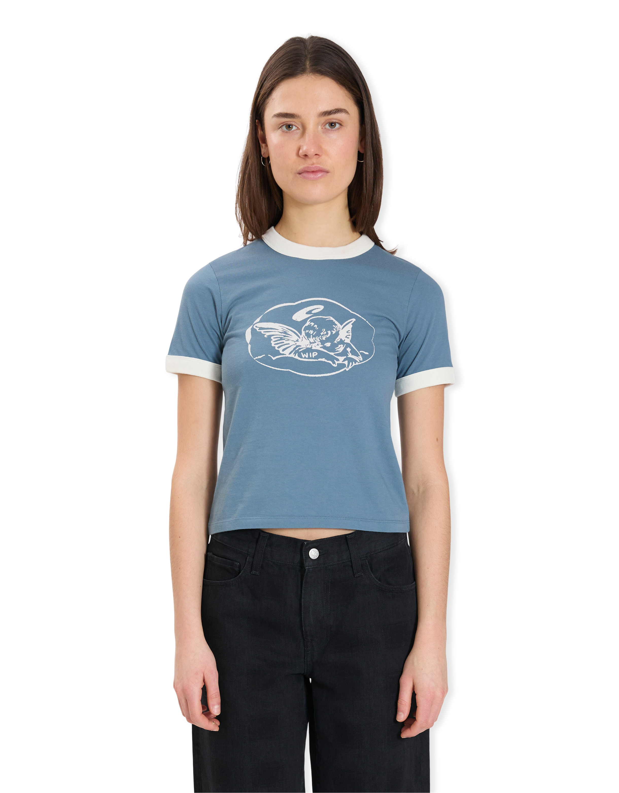 W' S/S Reminiscing Ringer T-S