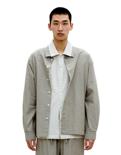 Stripe Cotton Lounge Shirt