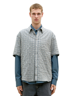 Alternative Wrinkle Check Half Shirt