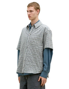 Alternative Wrinkle Check Half Shirt