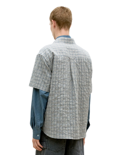 Alternative Wrinkle Check Half Shirt
