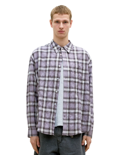 Seersucker Ombre Checkered Shirt