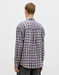 Seersucker Ombre Checkered Shirt