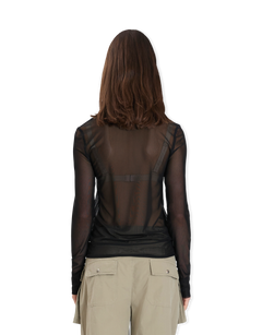 Mesh Hook Henley Long Sleeve