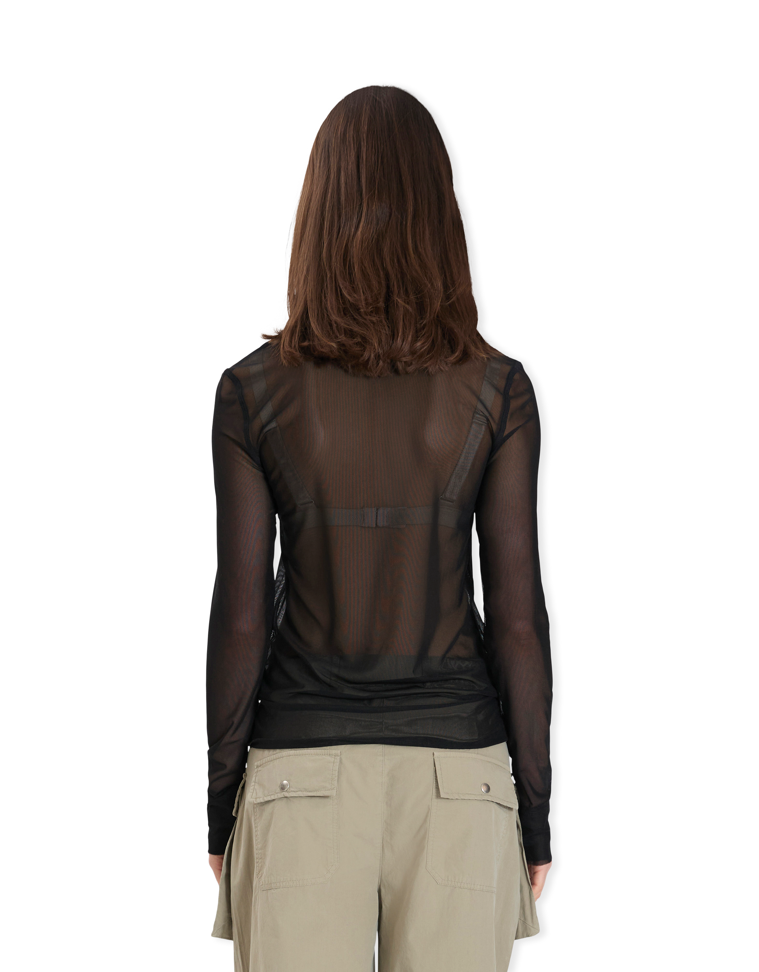 Mesh Hook Henley Long Sleeve