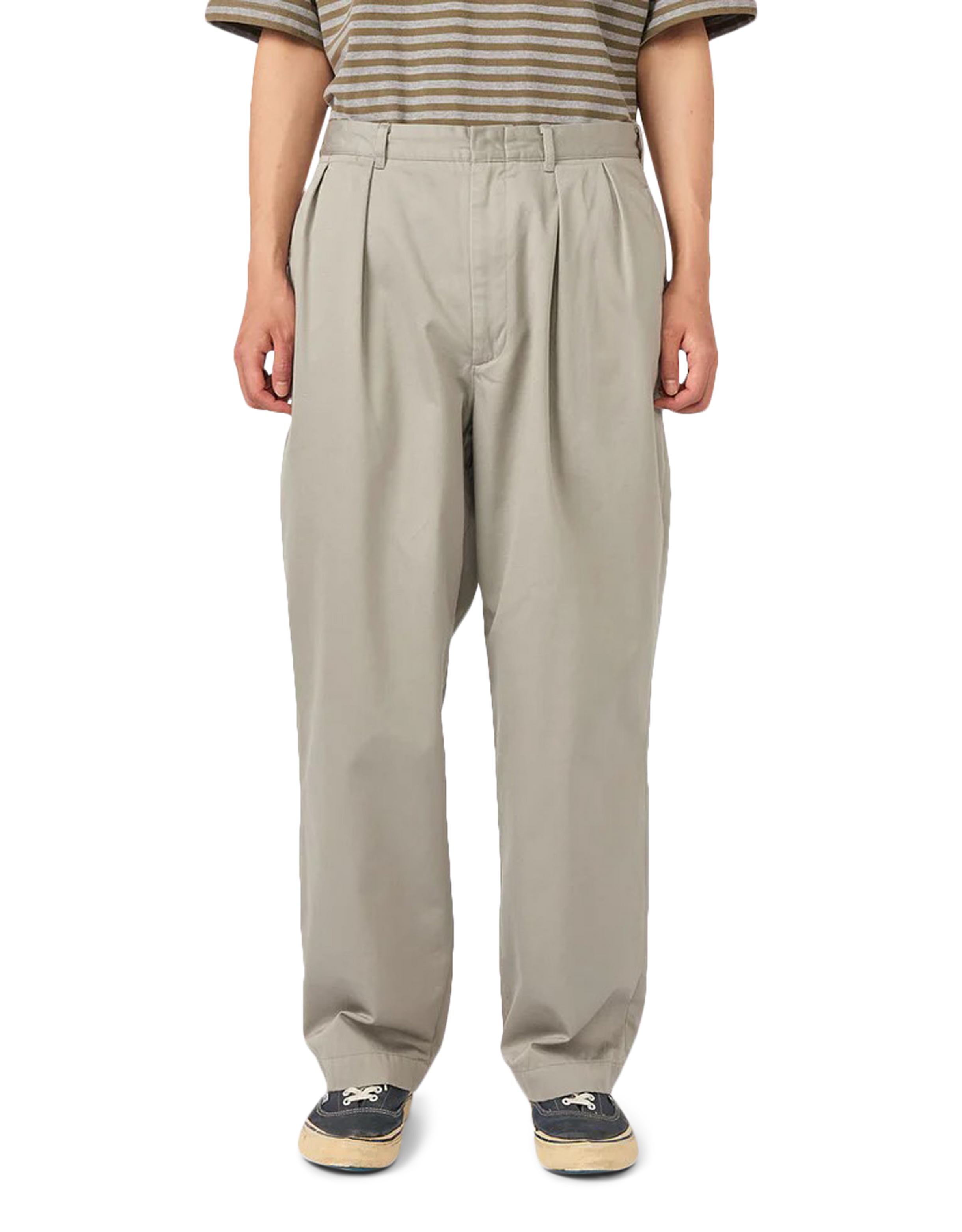 Double Pleated Chino Pants