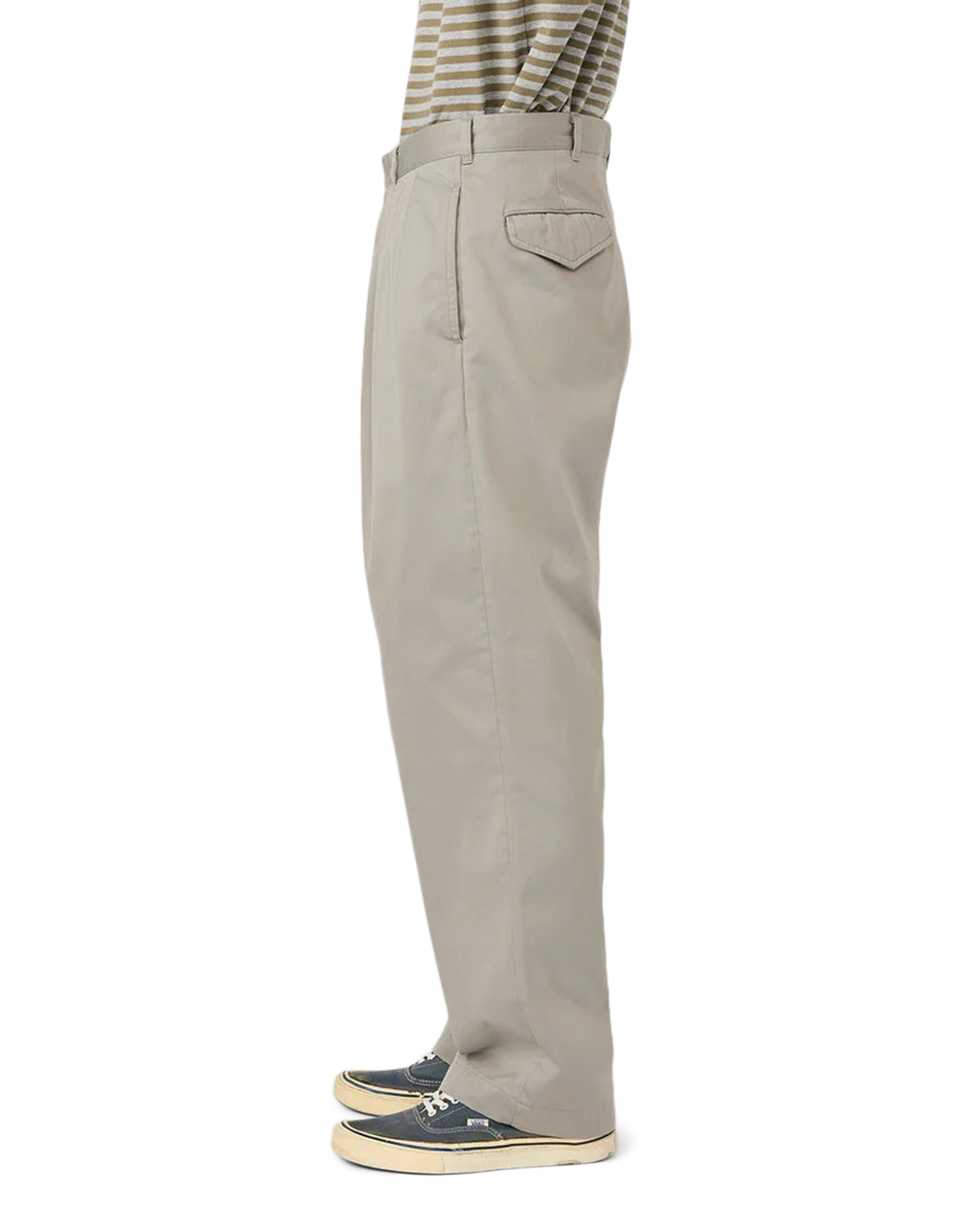 Double Pleated Chino Pants