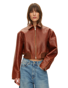 Marilyn Leather Bomber