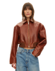 Marilyn Leather Bomber