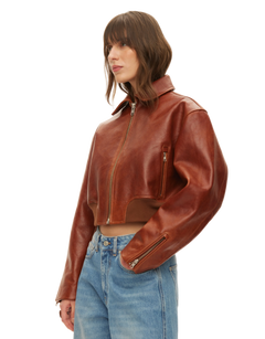 Marilyn Leather Bomber