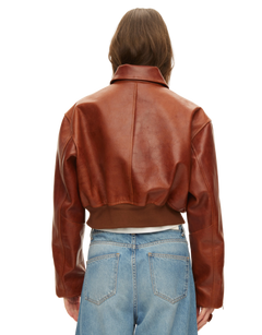 Marilyn Leather Bomber