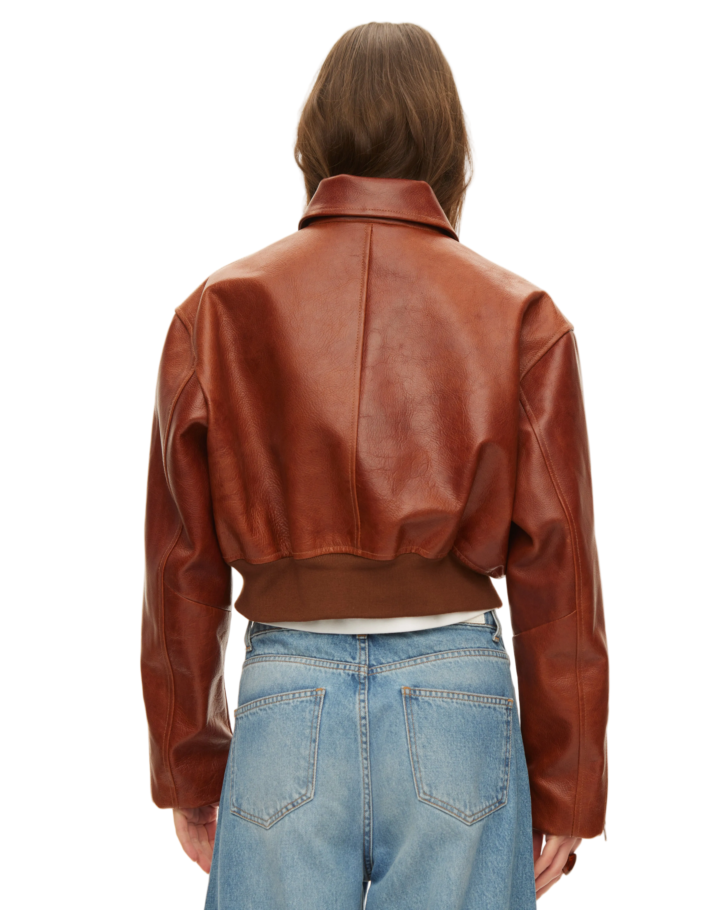 Marilyn Leather Bomber