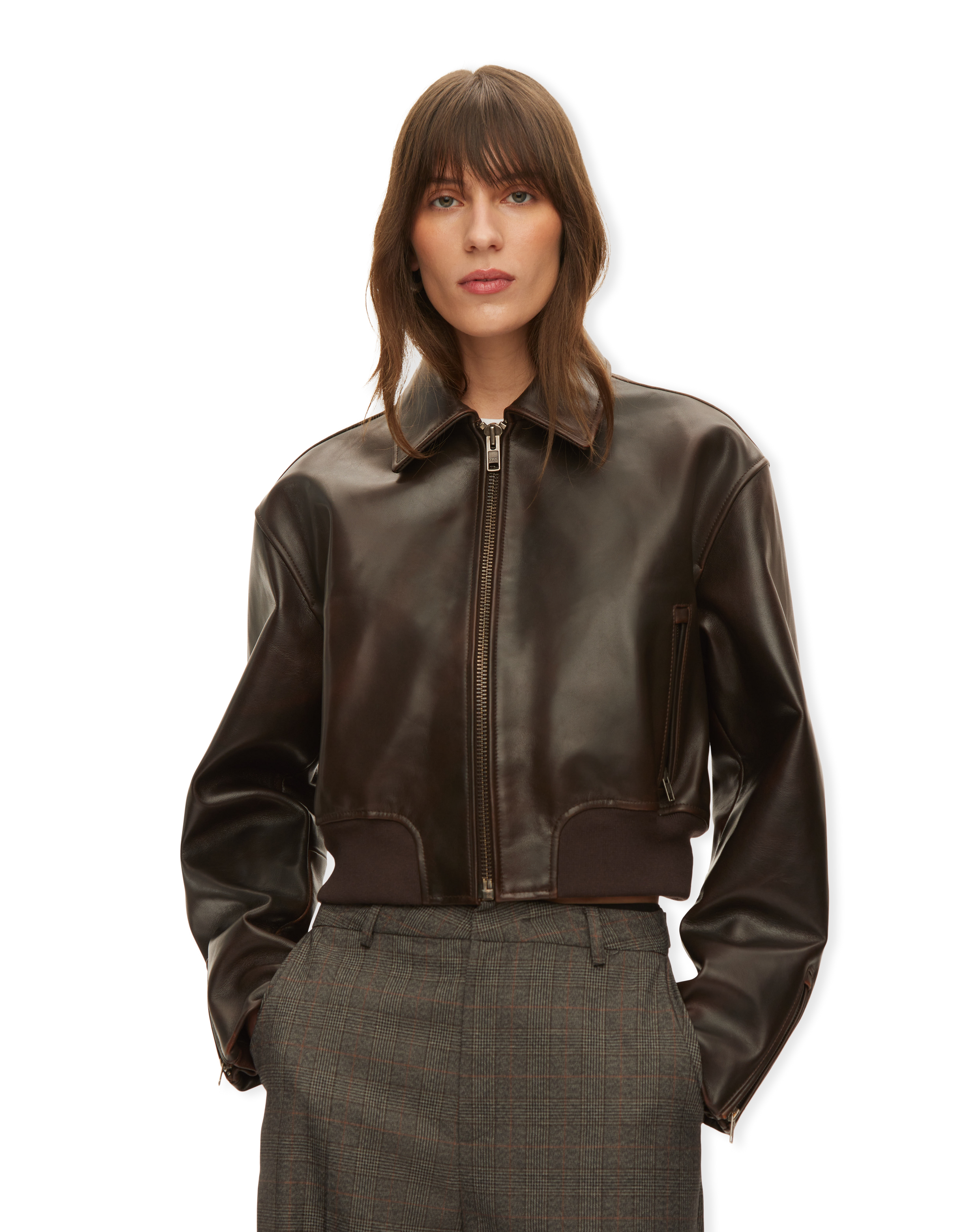 Marilyn Leather Bomber