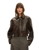 Marilyn Leather Bomber