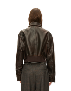 Marilyn Leather Bomber