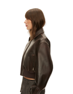 Marilyn Leather Bomber