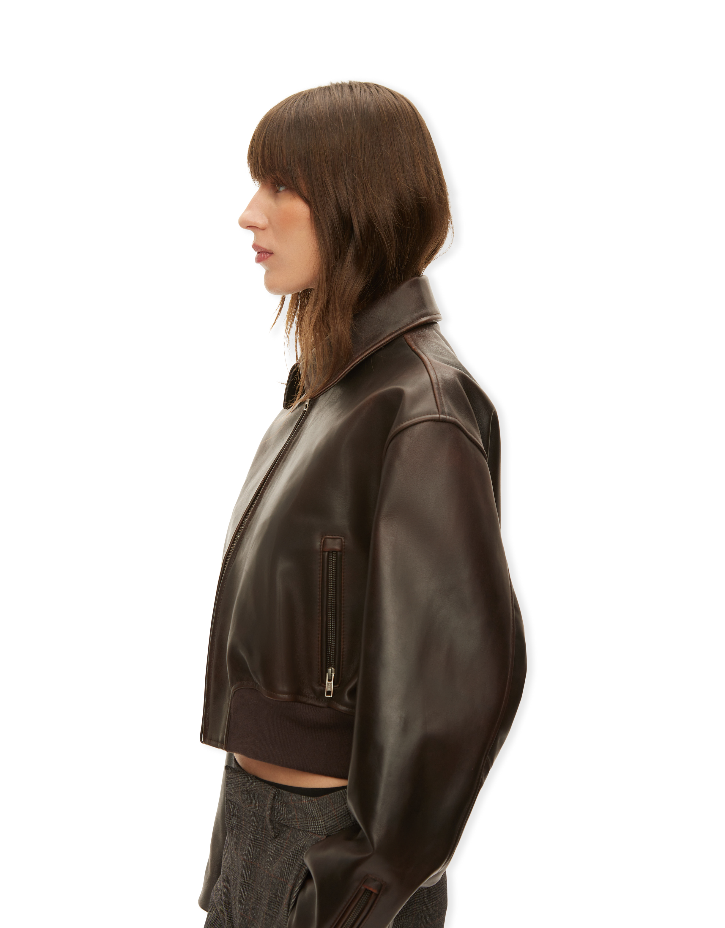 Marilyn Leather Bomber