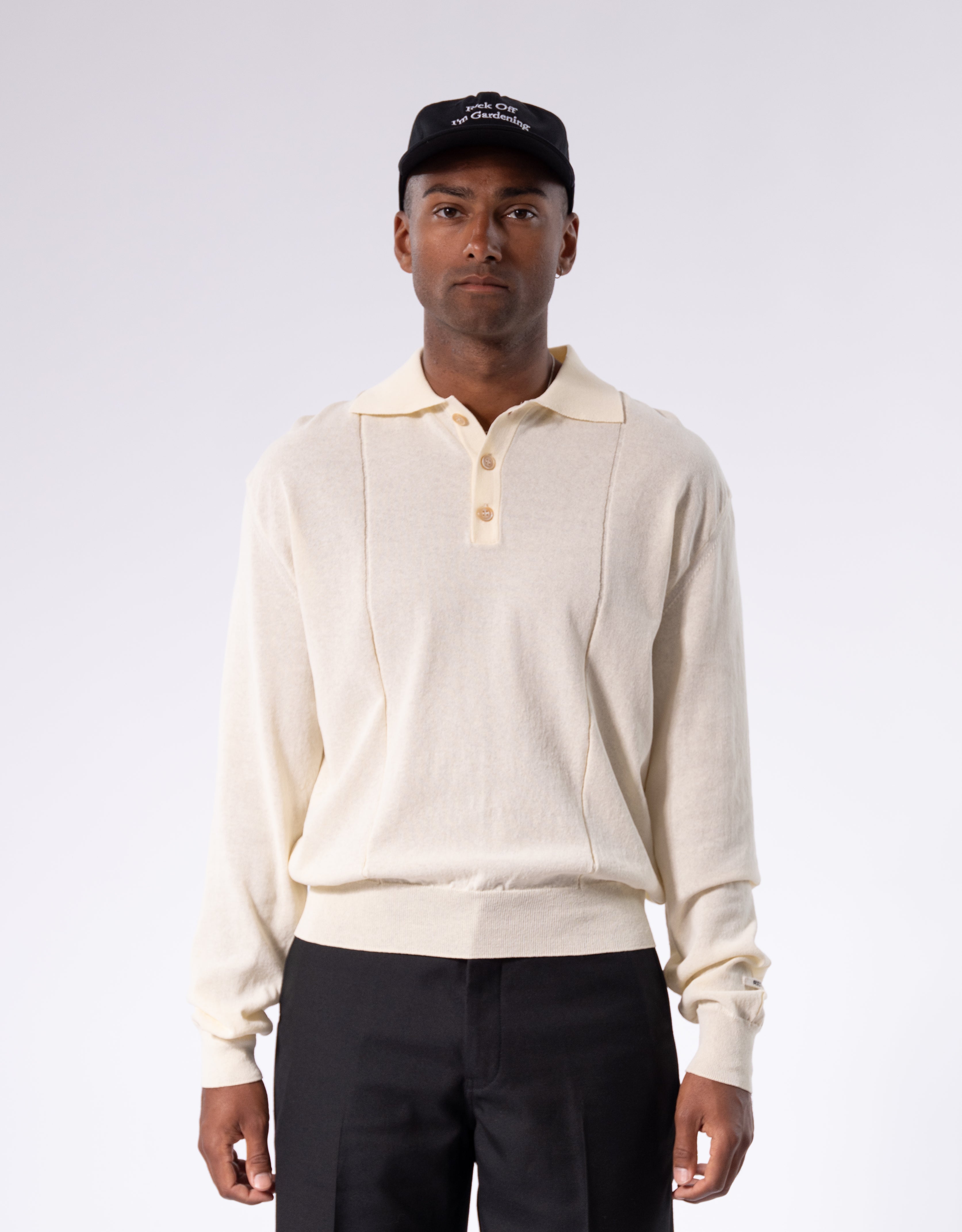 Logo Jacquard Patch Sheer Polo