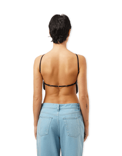 Mina Imitation Leather Top