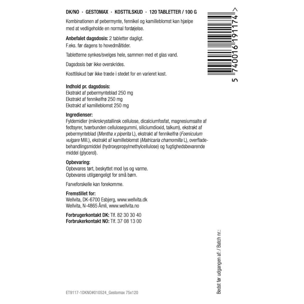 Gestomax produktemballage