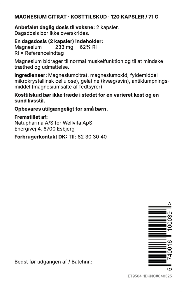 Magnesium Citrat