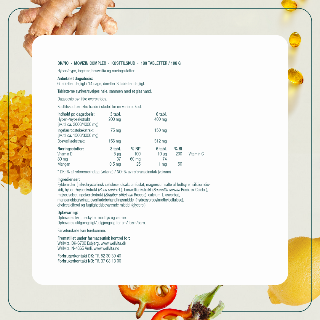Movizin Complex produktemballage