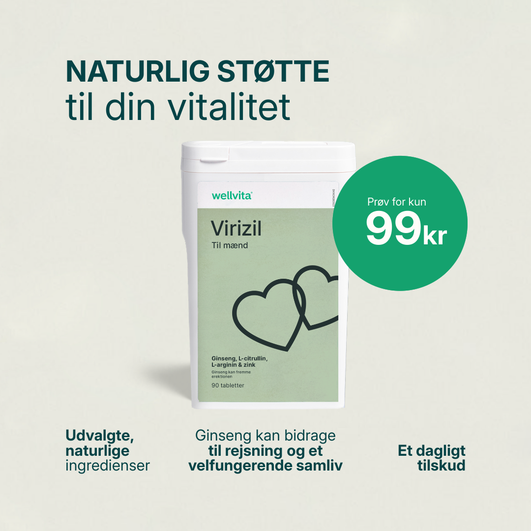 Virizil produktemballage med piller