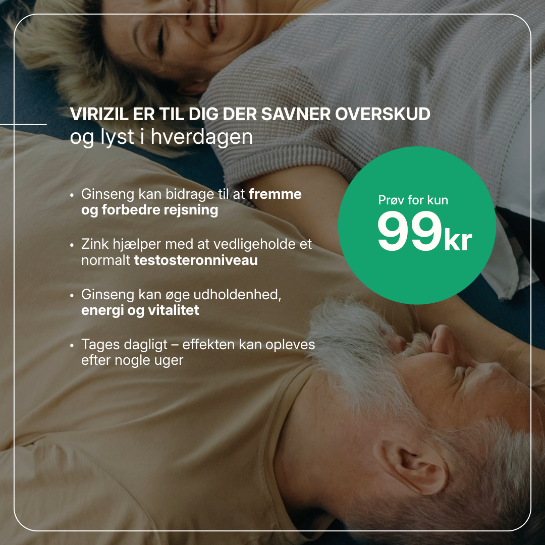 Virizil produktemballage med piller