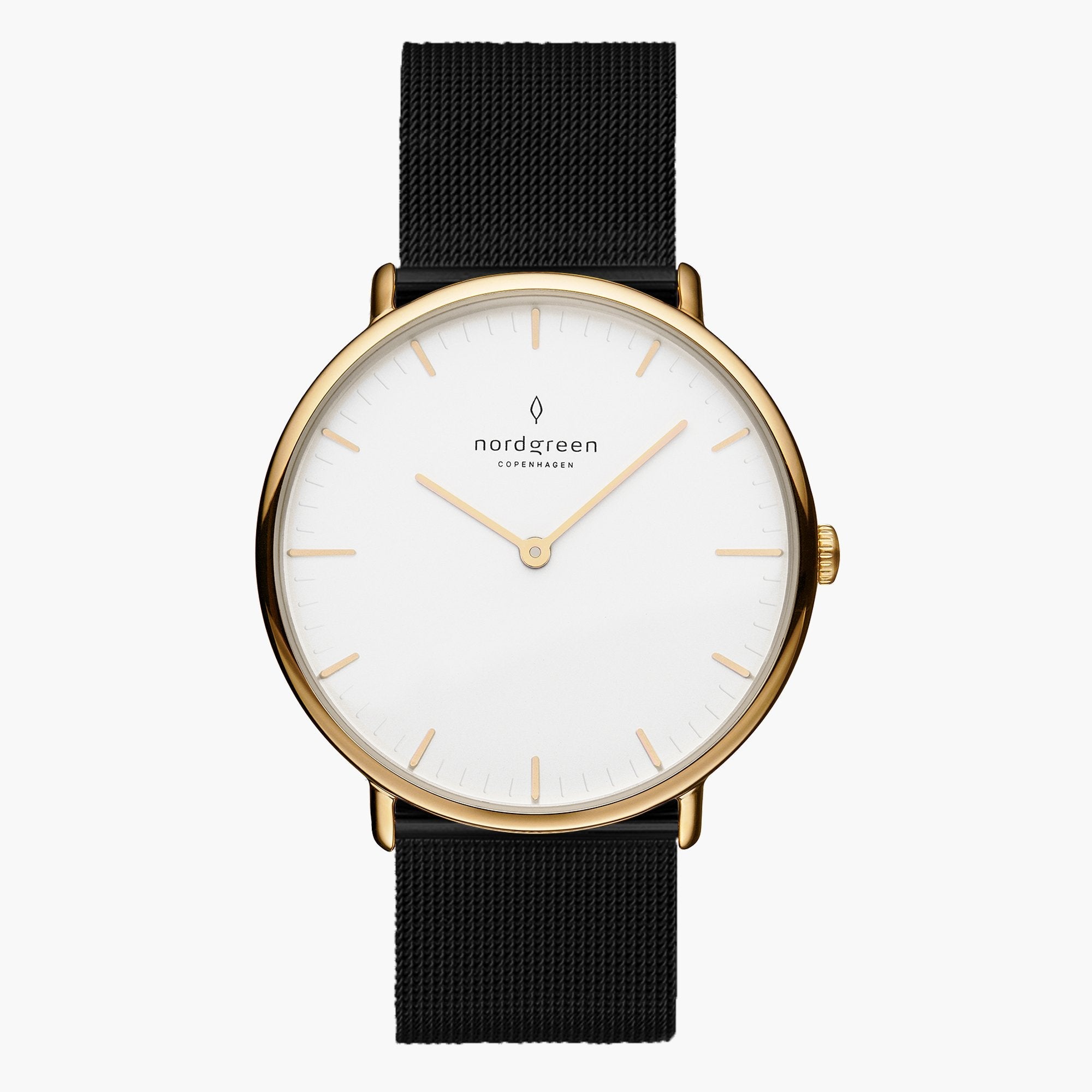 nordgreen NATIVE　レディース Native 32mm | Rose Gold Mesh Black Dial – Nordgreen