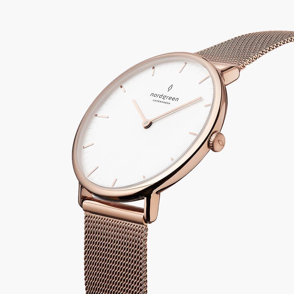 新品未使用nordgreen 腕時計 ゴールド レディース 28mm Women's Rose Gold Mesh Watch | Nordgreen Native 28mm