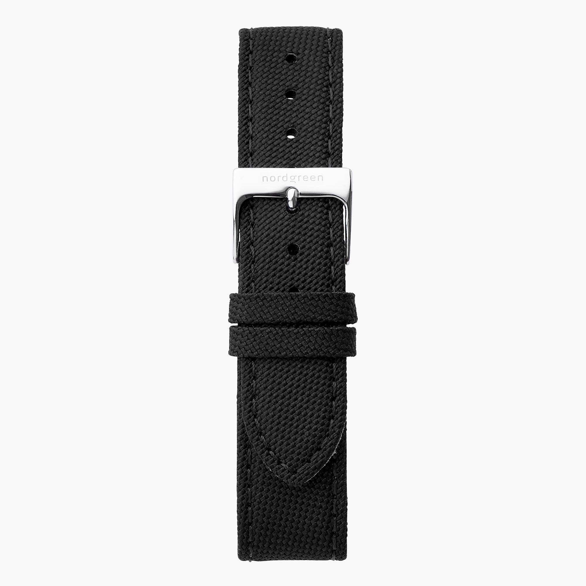 Black Nylon - Silver