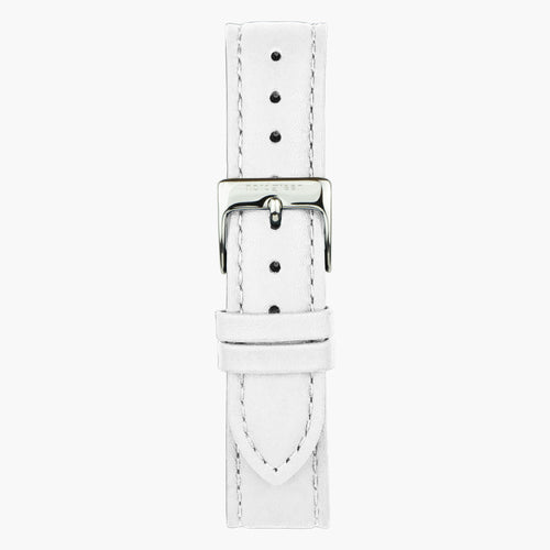 White Leather - Silver