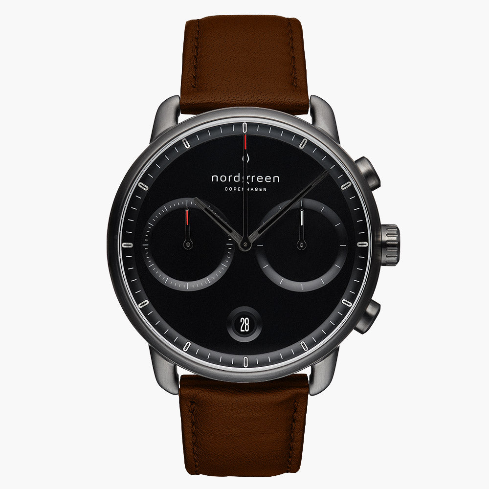 Pioneer Chronograph | Nordgreen 42mm Gunmetal Black