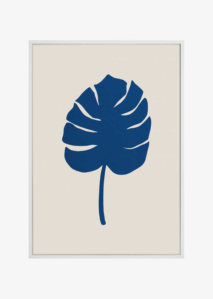 Monstera Canvas Blue
