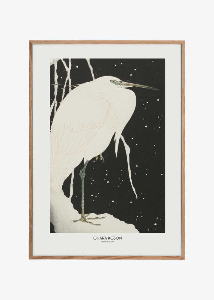 Heron In The Snow