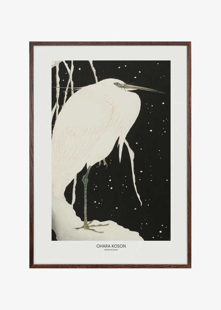 Heron In The Snow