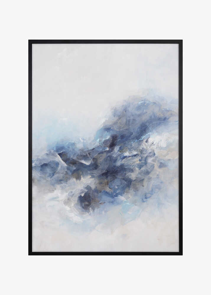 Expressionist Blue Abstract