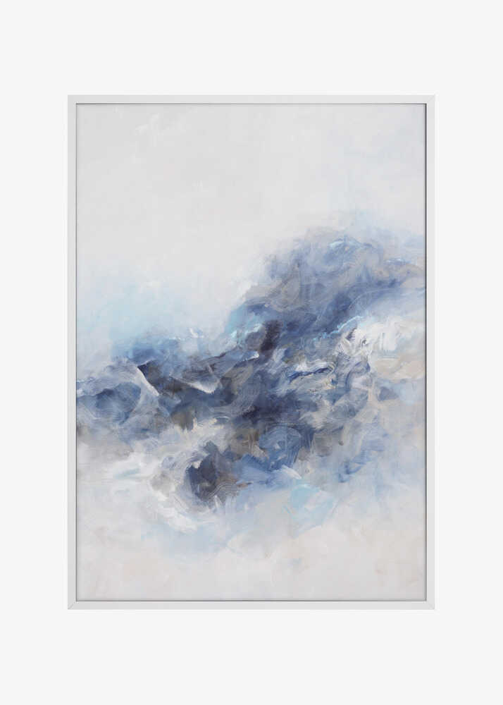 Expressionist Blue Abstract