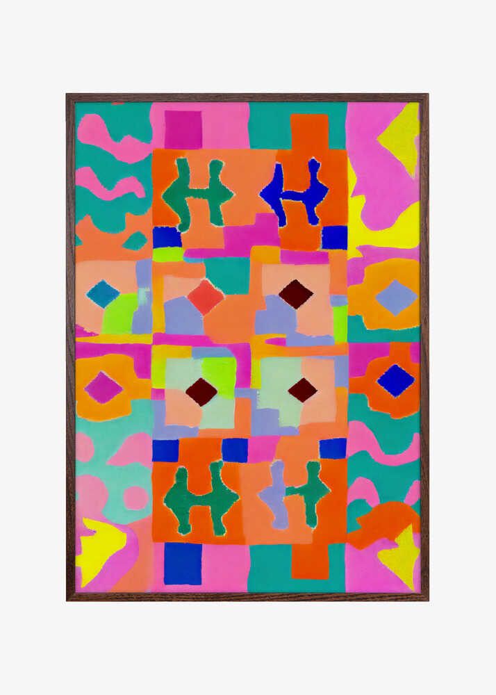 Vivid Geometric Tapestry