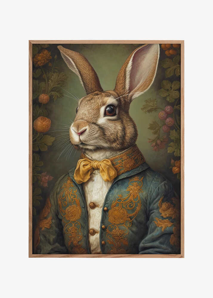 Regal Rabbit Portrait