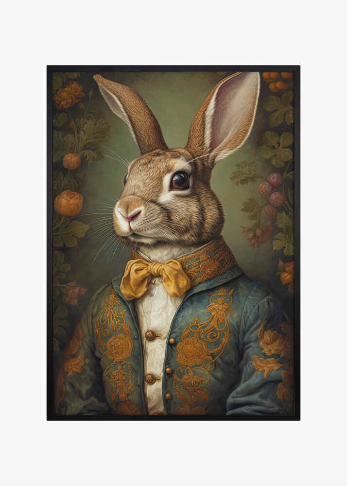Regal Rabbit Portrait