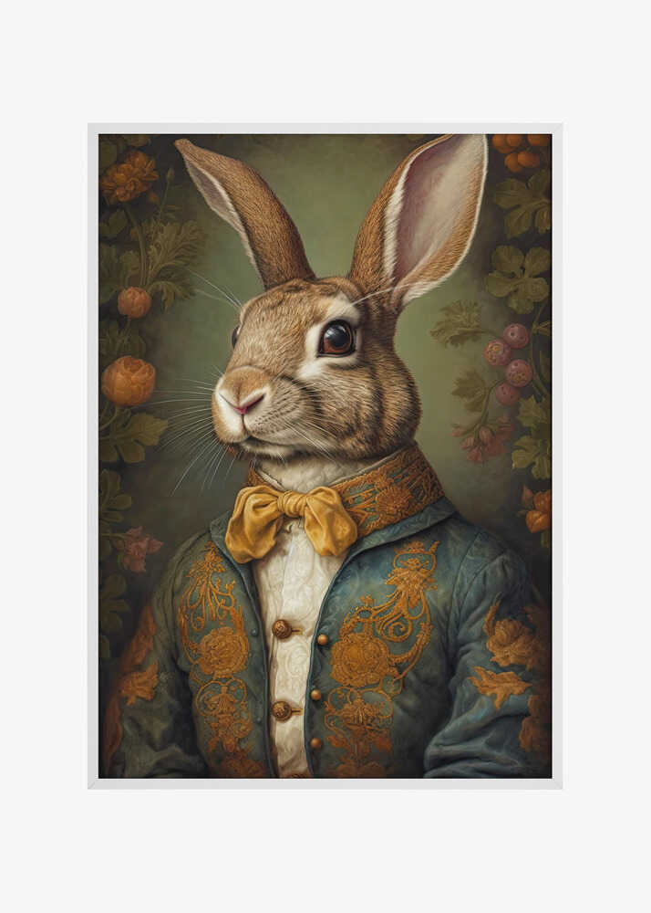 Regal Rabbit Portrait