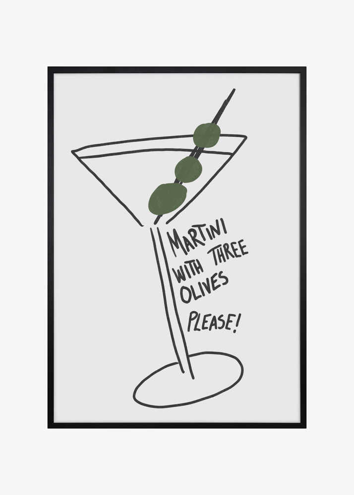 Olive Trio Martini