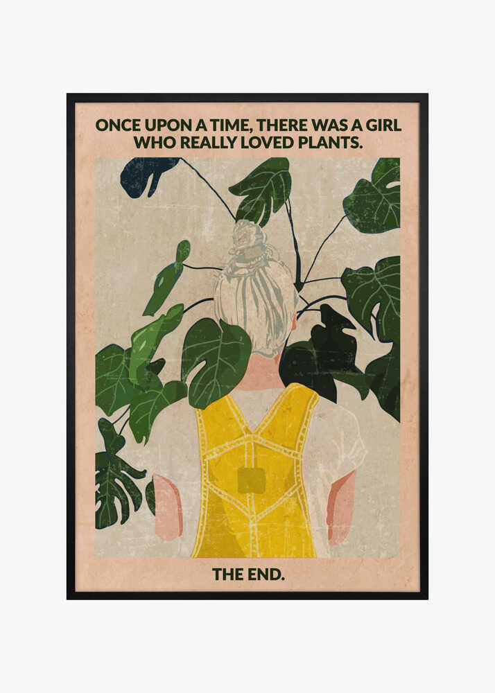 Plant Girl (grey:vintage)