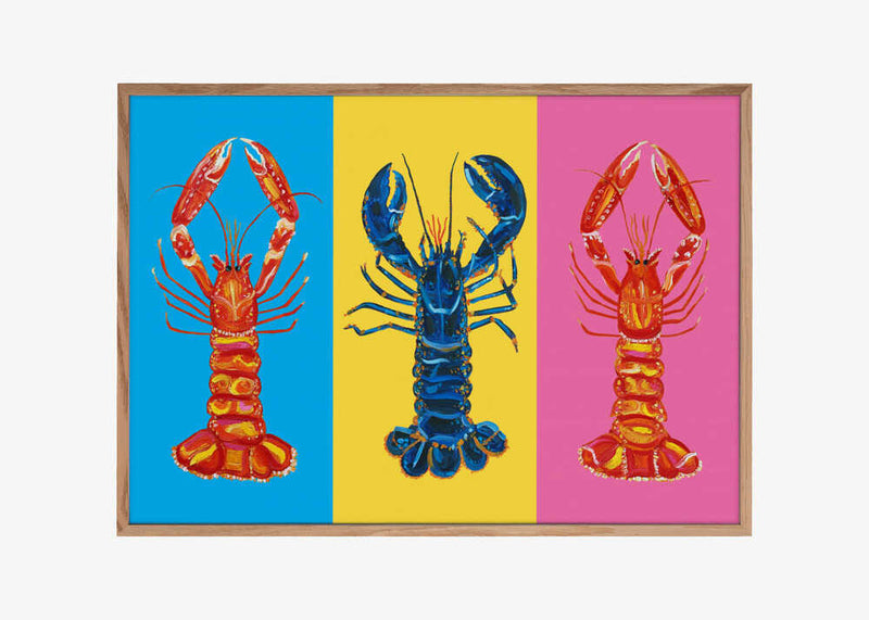 Lobster Langoustines Pop Art