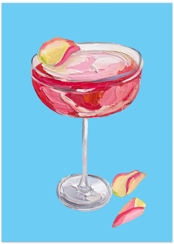 Sparkling Rose Gin Cocktail